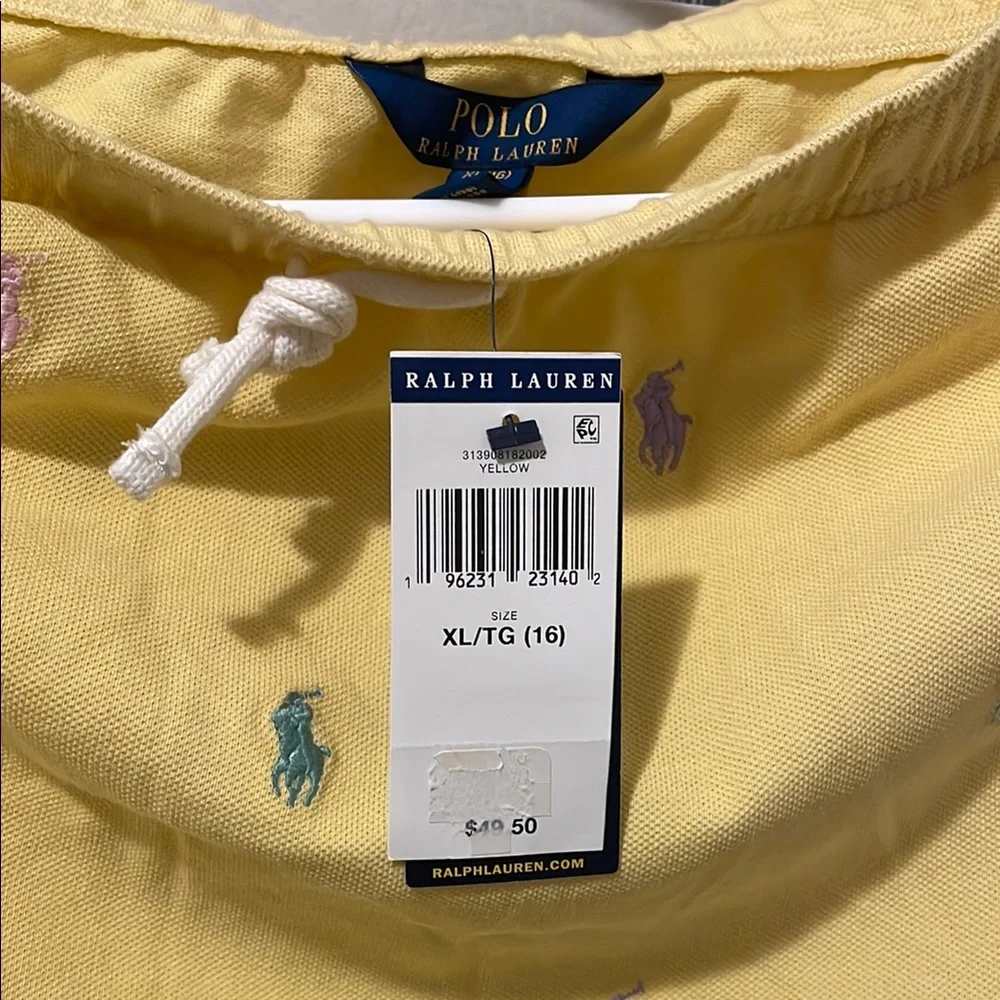 Ralph Lauren Yellow Embroidered Polo Skirt